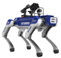 反恐防暴四足機(jī)器狗 （40kg超級(jí)大狗，第5代，自組網(wǎng)+集成一體式遙控器+雙光三軸增穩(wěn)云臺(tái)+38mm六聯(lián)發(fā)射器+捕捉網(wǎng)發(fā)射器）